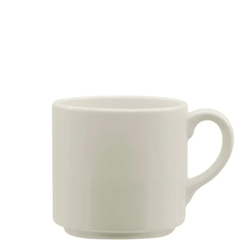 Spedito Oggi 20 cl - Ariane Prime Tazza Cappucino Impilabile In Porcellana - Set 12 Pz