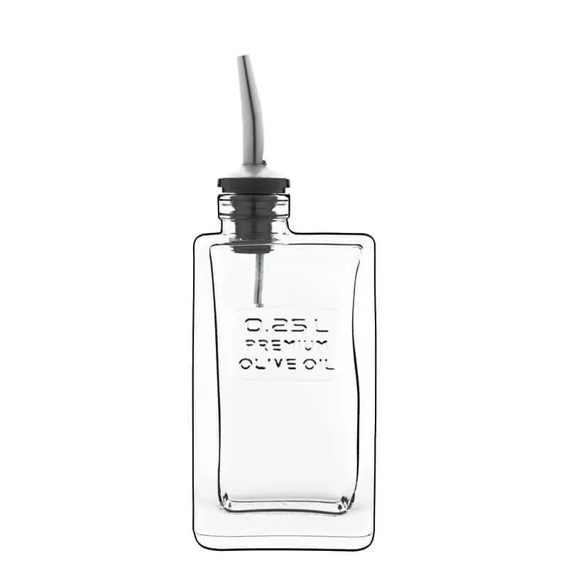 25 cl - Bormioli Luigi Optima Oliera In Vetro Con Beccuccio Versatore Ultima Occasione