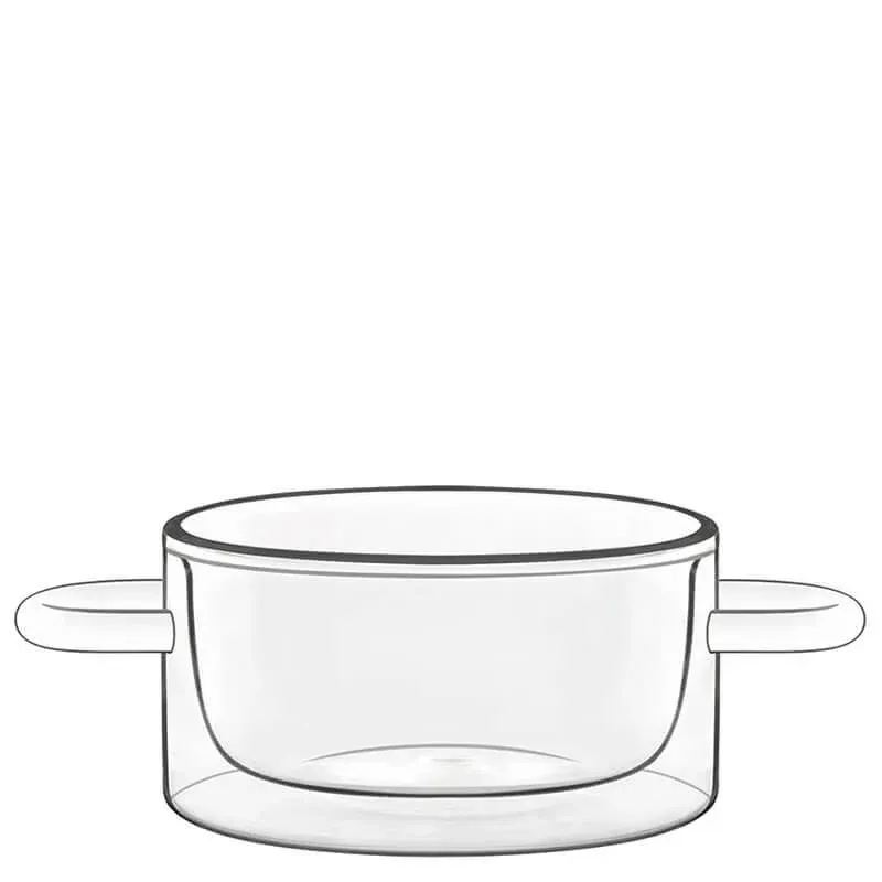 27 cl - Bormioli Luigi Thermic Glass Set Contenitore Ermetico Rotondo In Vetro Termico - Set 2 Pz Di Tendenza