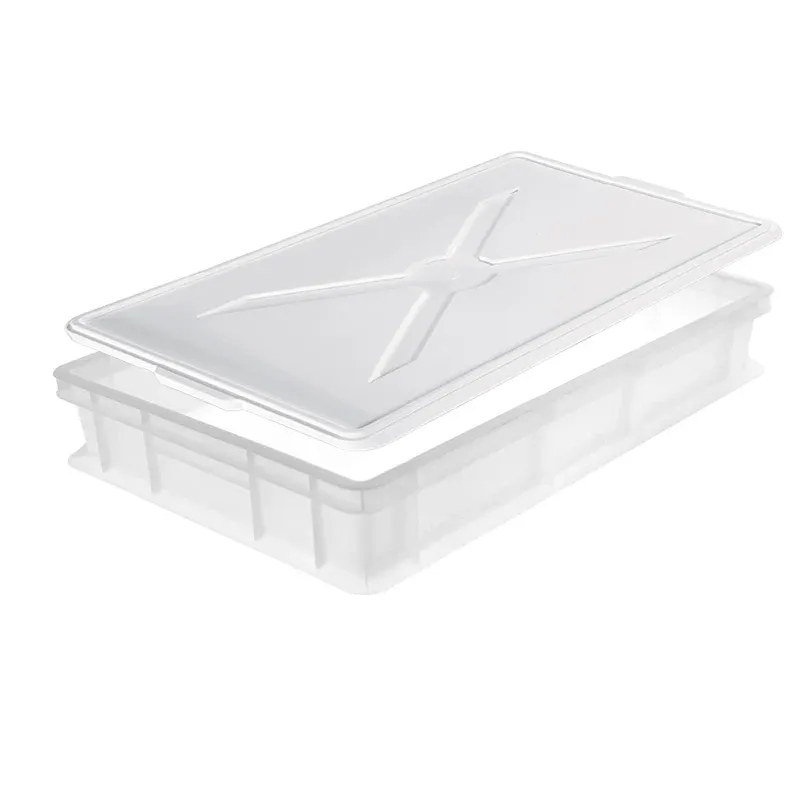 30 x 40 x H10 cm - Giganplast Cassetta Portaimpasto Rettangolare In Plastica Con Coperchio Sconto