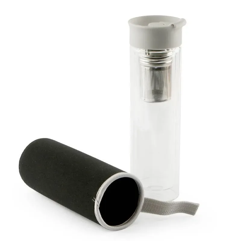 Professionale 35 cl - Ilsa Bottiglia Termica In Vetro Borosilicato Con Infusore In Acciaio Inox
