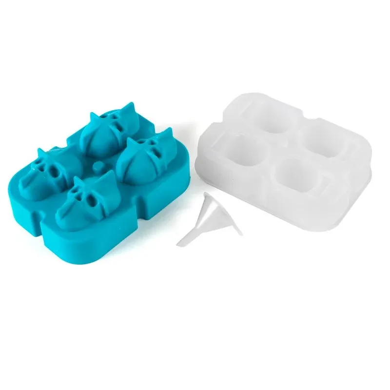 4 Forme - Ilsa Mixage Stampo Teschi Ghiaccio In Silicone Promozione Esclusiva