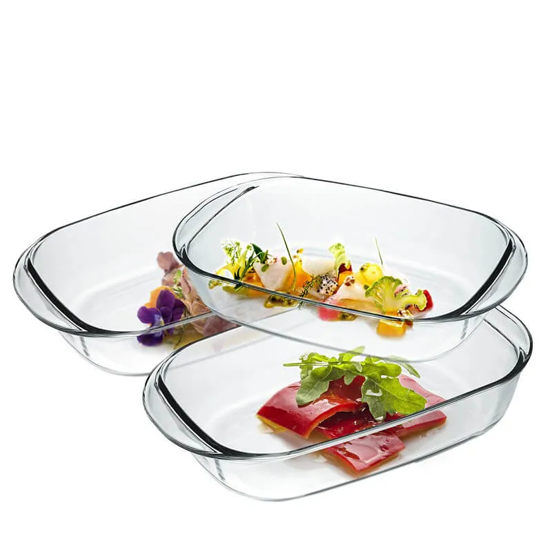 Duralex Ovenchef Pirofila Rettangolare In Vetro Temperato - Set 3 Pz Compra Oggi Stesso