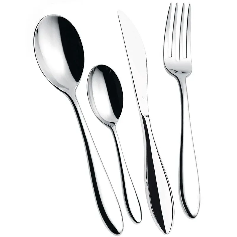 Consegna Rapida Bugatti Fresco Servizio Posate Acciaio Inox - Set 24 Pz