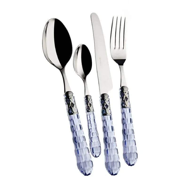 Ultima Occasione Bugatti Bohemia Servizio Posate Ghiera Cromata Acciaio Inox - Set 24 Pz