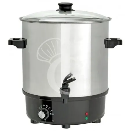 Soddisfatti O Rimborsati Pentola riscaldante per vin brûlé in acciaio inox con capacità 25 L