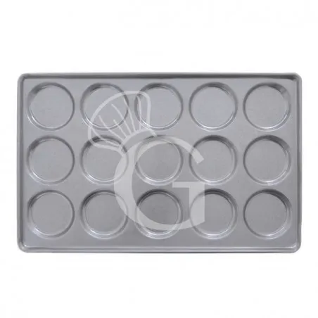 Teglia Rettangolare per hamburger in lamiera alluminata L 600 mm x P 400 mm x H 14 mm Occasione Imperdibile