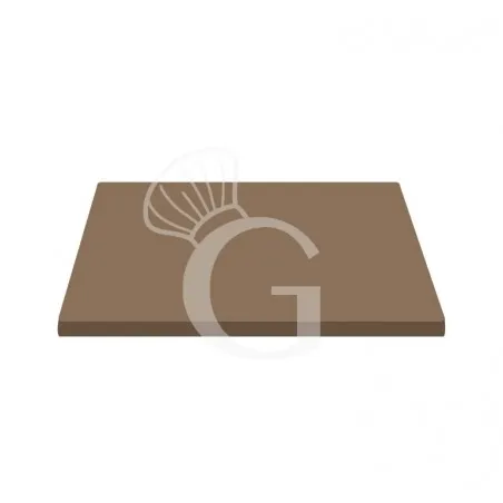 Nuovo Arrivo Piano quadrato in stratificato HPL, 800x800 mm, spessore 10 mm, colore Tortora