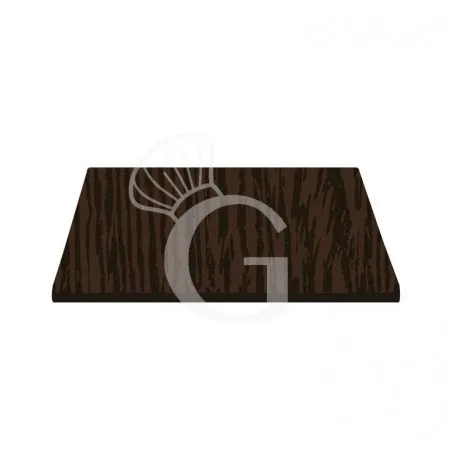 Piano quadrato in stratificato HPL, 800x800 mm, spessore 10 mm, colore Wengé Direttamente Dal Produttore