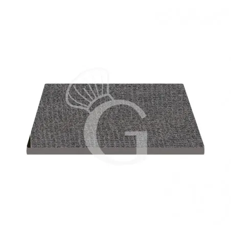 Ultimissimo Modello Piano quadrato in stratificato HPL, 800x800 mm, spessore 10 mm, colore Tex Stone