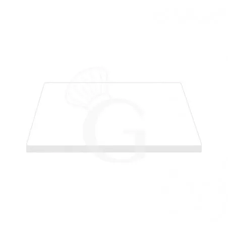 Piano quadrato in stratificato HPL bianco, 700x700 mm, spessore 10 mm A Buon Prezzo