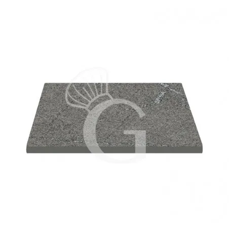 Saldi Piano quadrato in stratificato HPL graphito, 700x700 mm, spessore 10 mm