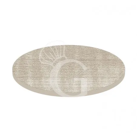 Compra Adesso Piano rotondo in stratificato HPL sleek light grey, Ø 700 mm, spessore 10 mm