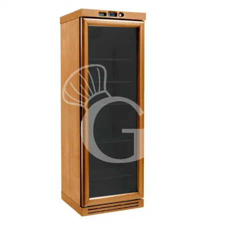 Reso Gratuito Cantina Vino Statica 6 ripiani fissi 340 LT 90 bottiglie -18°C / -22°C beige / nero