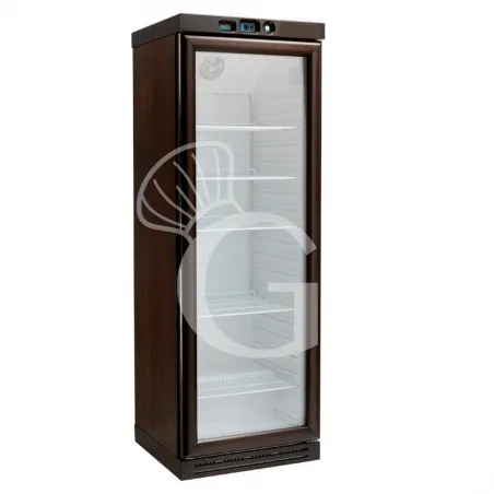 Cantina Vino Statica 4 ripiani 340 LT capacità 90 bottiglie +2°C/+8°C mogano / bianco Prezzo Basso