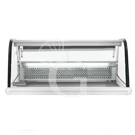 Espositore refrigerato ventilato esterno nero e inox, capacità 255 LT, luce interna LED Offerta