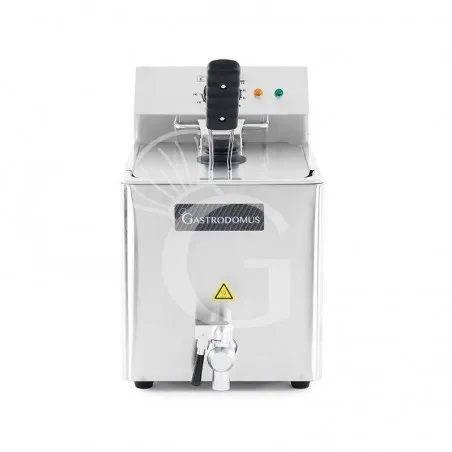 Friggitrice elettrica da banco 1 vasca 8 LT potenza 3.2 KW Monofase Quantità Limitata