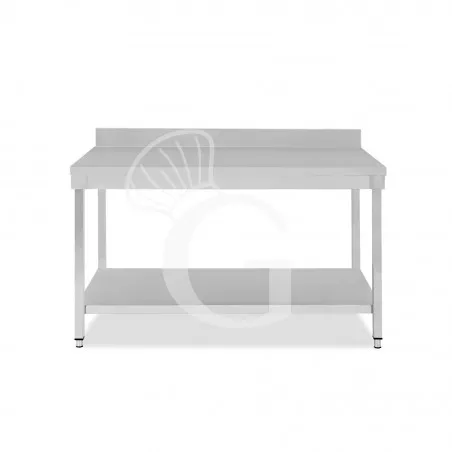 Promozione Esclusiva Tavolo inox 1 ripiano alzatina L 1500 mm x P 600 mm x H 965 mm
