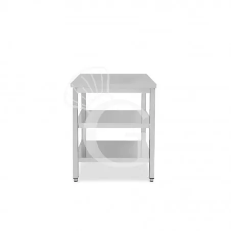 Promozione Tavolo inox 2 ripiani L 400 mm x P 800 mm x H 865 mm