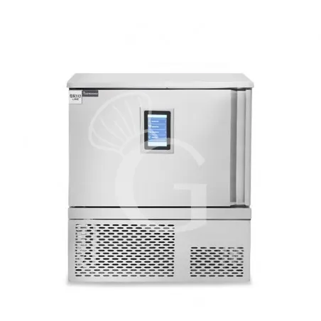 Abbattitore digitale in acciaio inox monofase display touch screen 5 teglie/griglie GN1/1 o 600x400mm,ruote montate Nuovo Arrivo