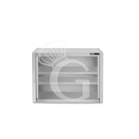 Saldi Pensile inox a giorno con 2 ripiani, L 700 mm x P 400 mm x H 800 mm