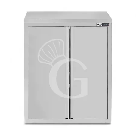 Ultimissimo Modello Pensile inox con 2 porte battenti, 2 ripiani, L 1200 x P 400 x H 1000 mm