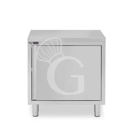 Spedito Oggi Tavolo inox armadiato con 1 porta battente, L 600 mm x P 800 mm x H 850 mm