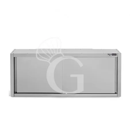 Pensile acciaio inox con porte scorrevoli, 1 ripiano, L 1900 x P 400 x H 650 mm Soddisfatti O Rimborsati