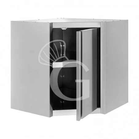 Pensile a angolo con 1 porta battente, 1 ripiano, L 700 x P 700 x H 1000 mm Offerta Lampo