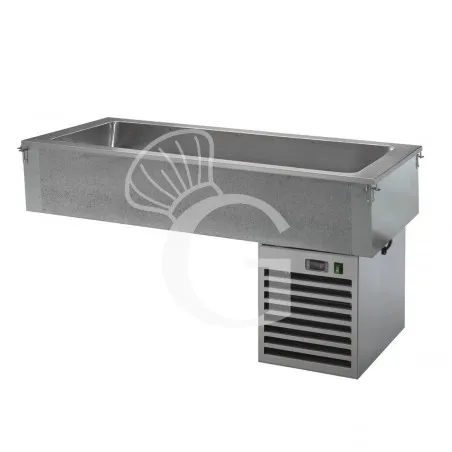 Esclusivo Piano refrigerato statico da incasso - altezza vasca 110 mm - dimensioni L 2110 x P 640 x H 590 mm
