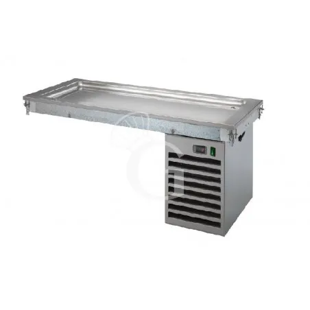 Piano refrigerato statico da incasso - altezza vasca 30 mm - dimensioni L 810 x P 640 x H 510 mm Consegna Rapida