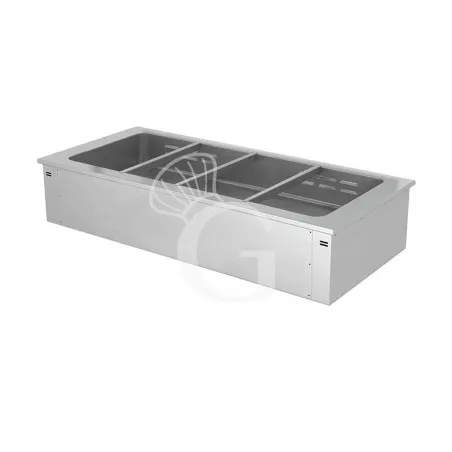 Piano bagnomaria da incasso riscaldamento ad acqua - altezza vasca 180 mm - dimensioni L 1460 x P 640 x H 285 mm Acquista Ora