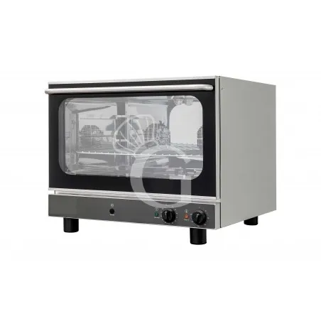 Forno elettrico a convezione per pasticceria con umidificatore, comandi meccanici, trifase per 4 teglie 600x400 mm Nuovo Arrivo