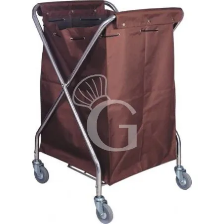 Novità Cestone portabiancheria pieghevole su ruote - L 620 mm x P 640 mm x H 1000 mm