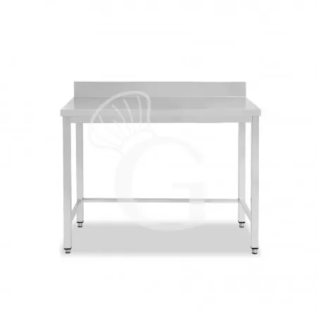 Tavolo inox con alzatina L 800 mm x P 800 mm x H 950 mm Offerta