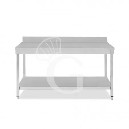 Nuova Collezione Tavolo inox 1 ripiano alzatina L 1900 mm x P 800 mm x H 950 mm