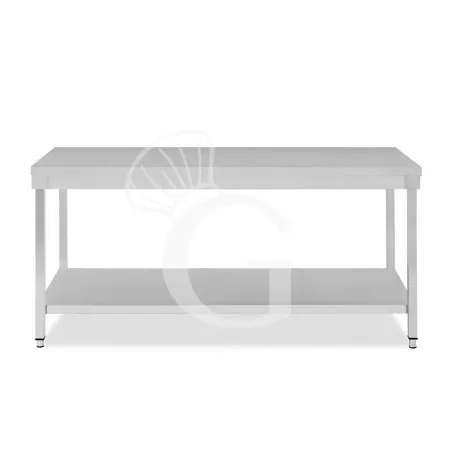 A Buon Prezzo Tavolo inox 1 ripiano L 1900 mm x P 800 mm x H 850 mm