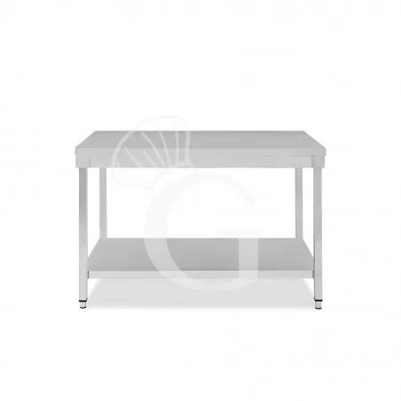 Quantità Limitata Tavolo inox 1 ripiano L 1400 mm x P 800 mm x H 850 mm