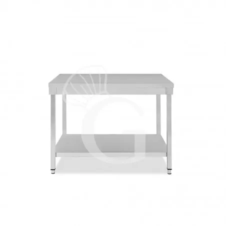 Popolare Tavolo inox 1 ripiano L 1000 mm x P 800 mm x H 850 mm