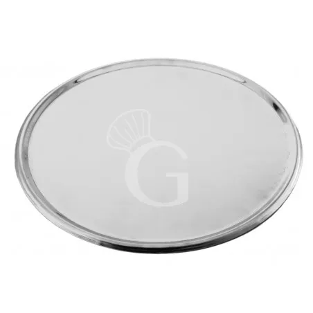 Disco-vassoio bordato in acciaio inox di Ø 450 mm Promozione