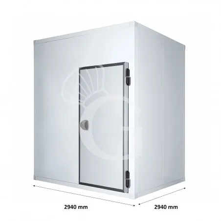 Compra Online Cella frigorifera positiva con pavimento - L 2940 mm x P 2940 mm x H 2540 mm