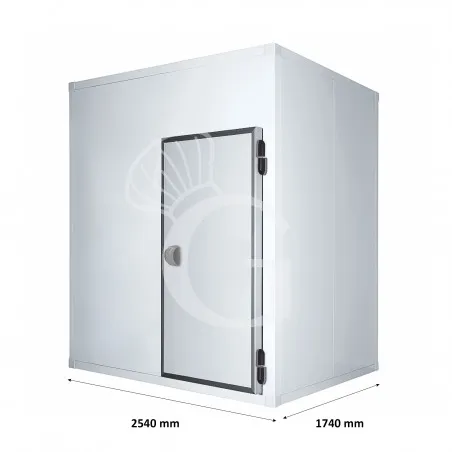 Solo Oggi Cella frigorifera positiva senza pavimento - L 2540 mm x P 1740 mm x H 2270 mm