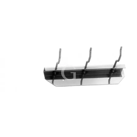 Supporto a parete in inox con 3 ganci L 230 mm x P 100 mm x H 50 mm Subito Disponibile