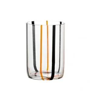 TIRACHE BICCHIERE ACQUA 35 CL NERO ARANCIO Vendita Finale