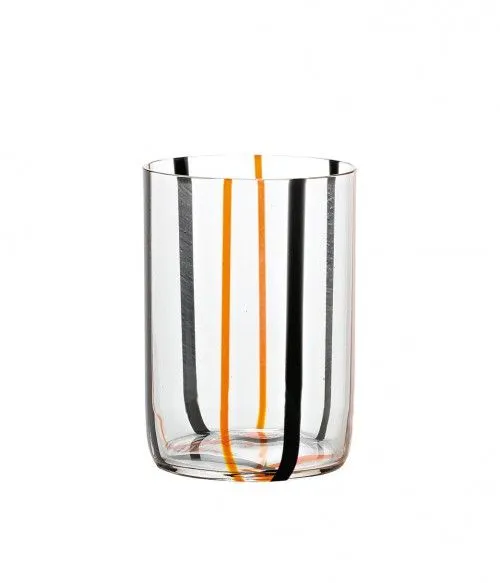 TIRACHE BICCHIERE ACQUA 35 CL NERO ARANCIO Vendita Finale
