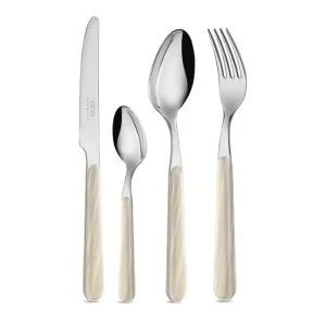 Prezzo Conveniente ABETE AVORIO SET POSATE 24 PEZZI