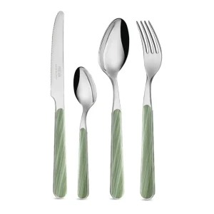 Prezzo Ridotto ABETE VERDE SALVIA SET POSATE 24 PEZZI