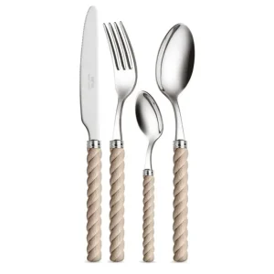 CORDA BEIGE SET POSATE 16 PEZZI Nuova Collezione