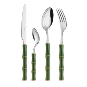 Super Prezzo BAMBOO VERDE SET POSATE 16 PEZZI