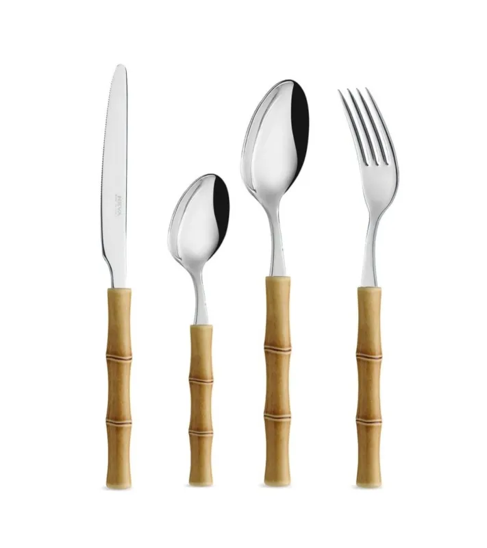 BAMBOO BEIGE SET POSATE 16 PEZZI Ultima Occasione